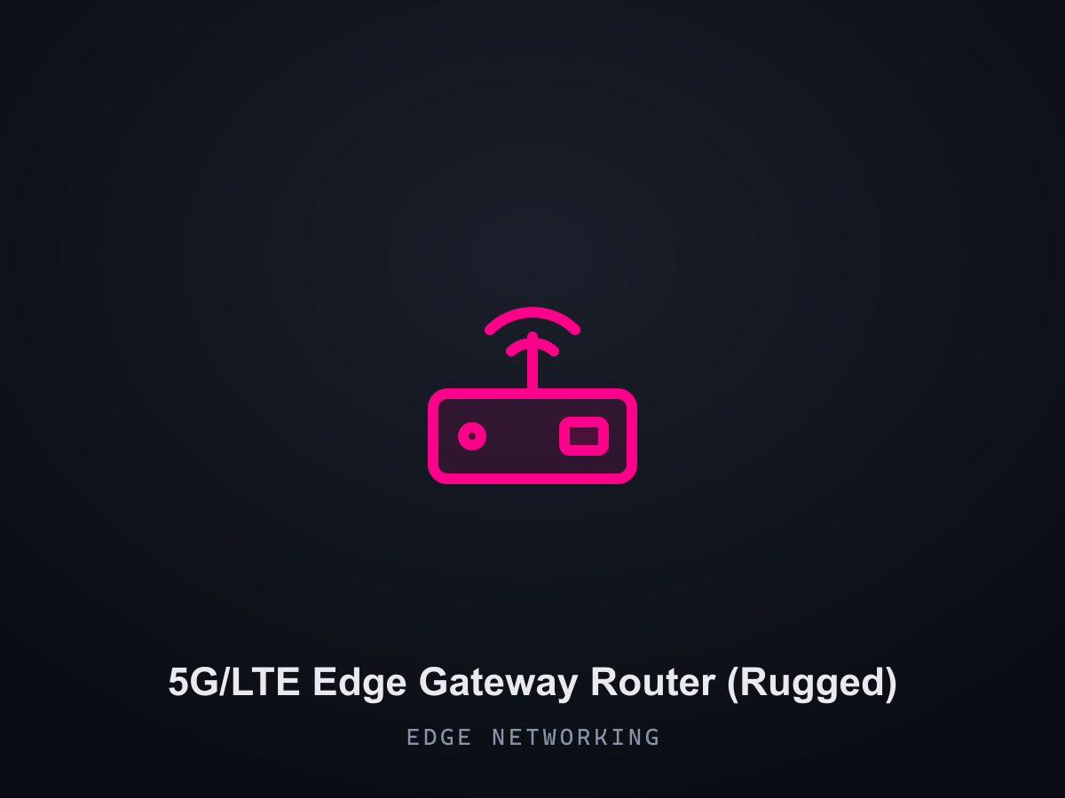 5G/LTE Edge Gateway Router (Rugged)