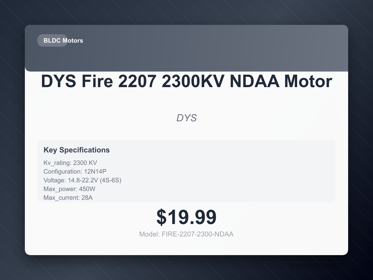 DYS Fire 2207 2300KV NDAA Motor