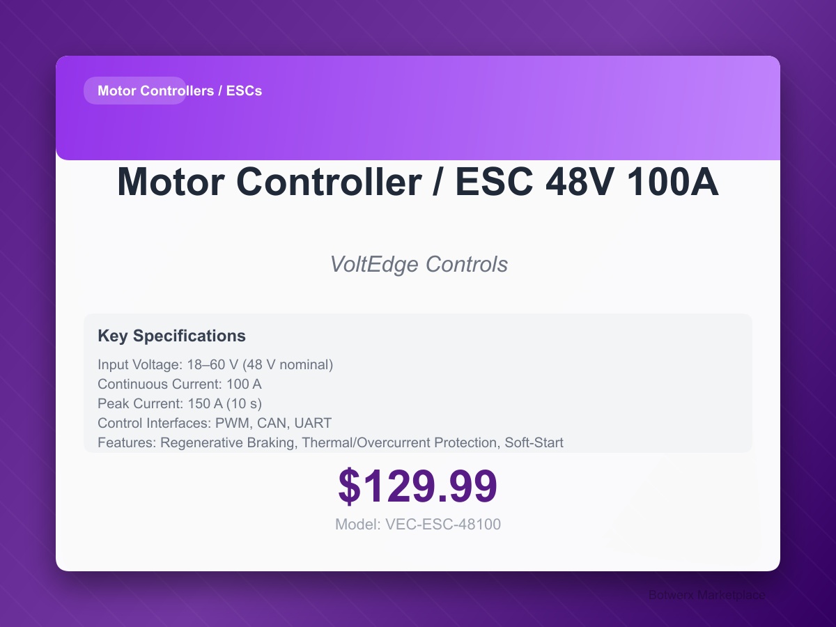 Motor Controller / ESC 48V 100A
