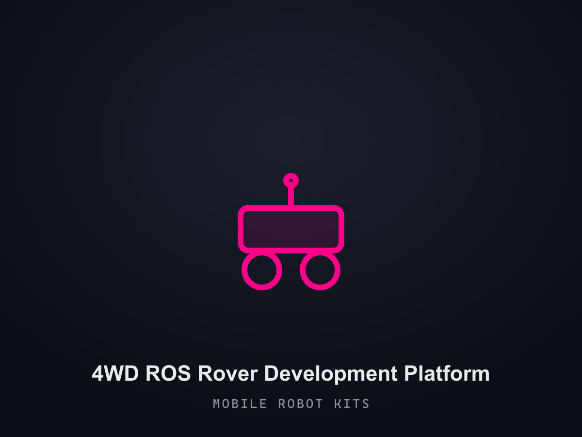 4WD ROS Rover Development Platform