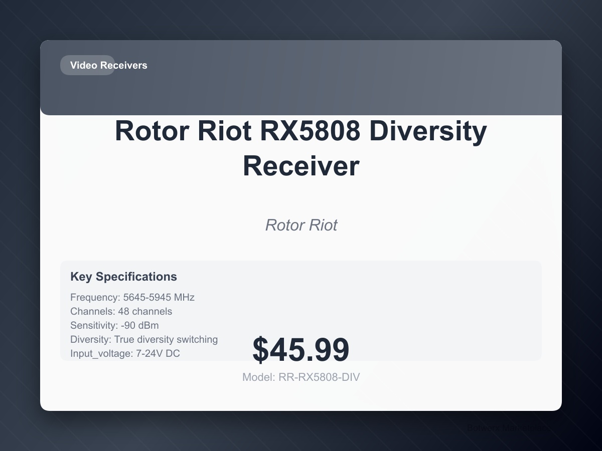 Rotor Riot RX5808 Diversity Receiver