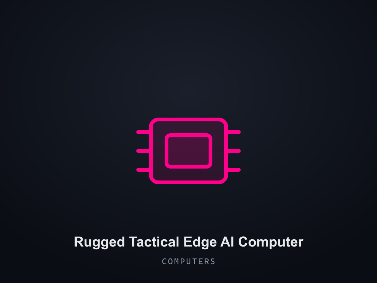 Rugged Tactical Edge AI Computer